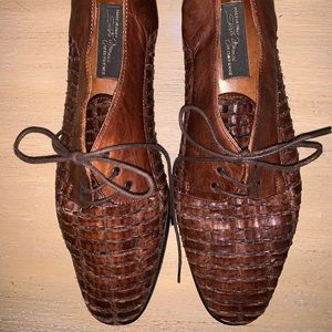Sesto Meucci LEATHER ITALIAN LOAFER SHOES SZ 9